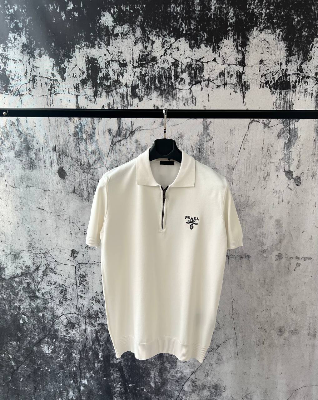 Prada Polo Quarter Zipper