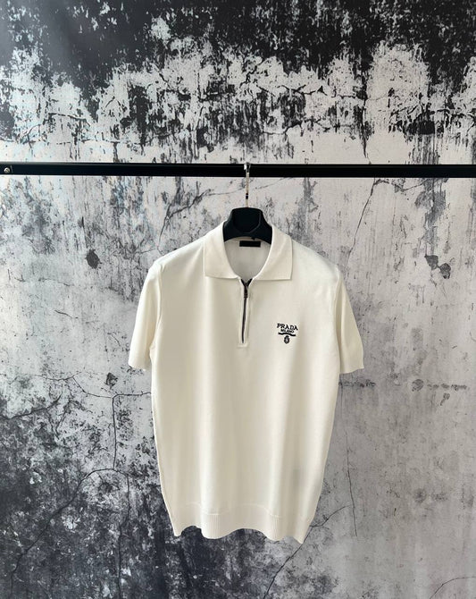 Prada Polo Quarter Zipper